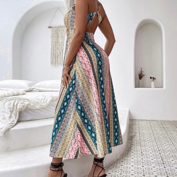 SHEIN Dresses & Skirts - Elegant Multicolor Maxi Dress